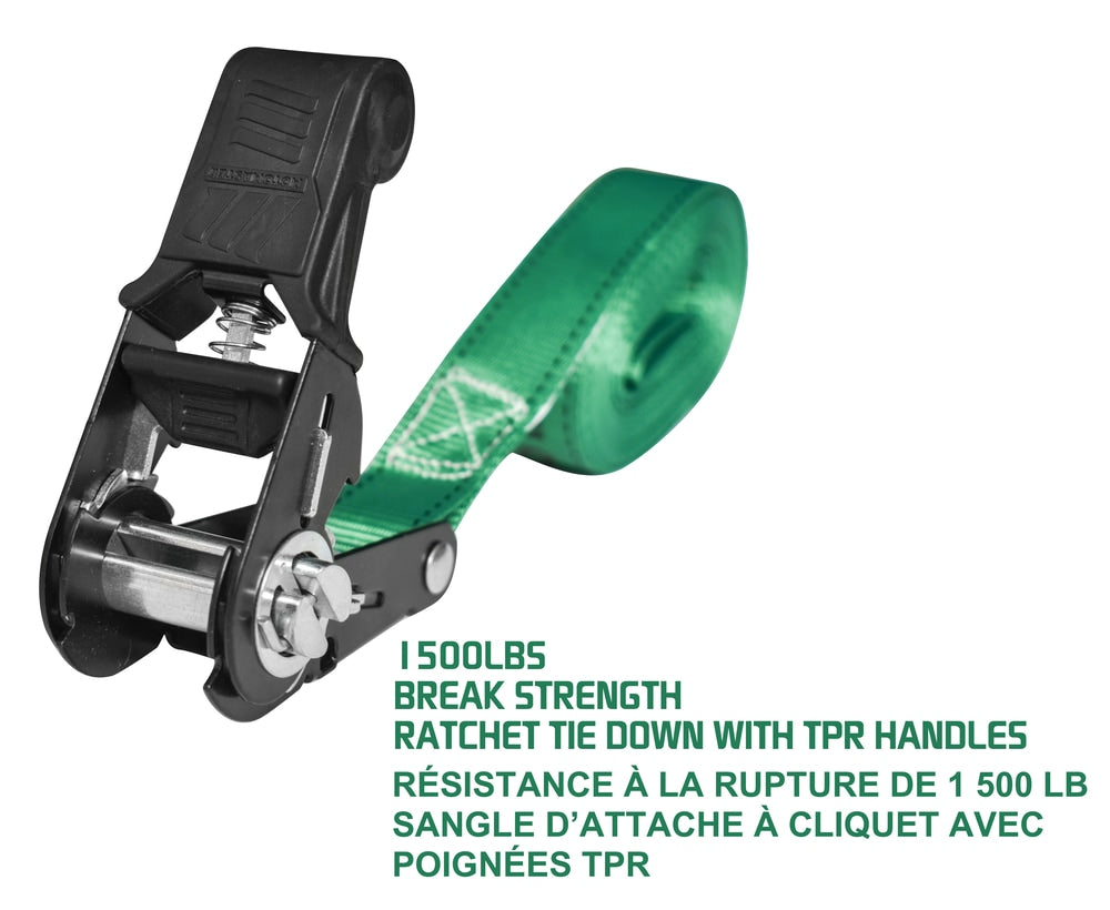 1,500-lb Endless Padded Ratchet Tie Down Strap, Weatherproof, 1-in x 14-ft O2R4 - product image 5