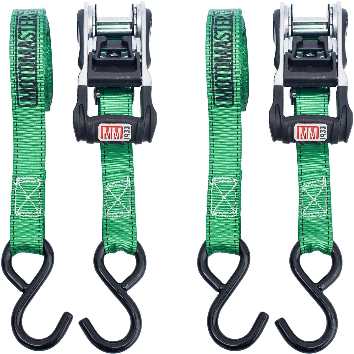1,500-lb Ratchet Tie Down Straps, with Padded Handle, 1-in x 10-ft, 2-pk D8B5 - product image 4