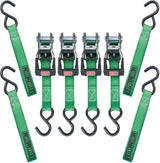 1,500-lb Ratchet Tie-Down Straps, with Padded Handle, 1-in x 14-ft, (2.5 cm x 4.3 m), 4-pk T3H0 - product image 2