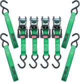 1,500-lb Ratchet Tie-Down Straps, with Padded Handle, 1-in x 14-ft, (2.5 cm x 4.3 m), 4-pk T3H0 - product image 3