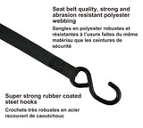 1,500-lb Retractable Transom Tie Down Strap, 1-in x 6-ft (2.54 cm x 1.8 m), 2-pk A3F7 - product image 5