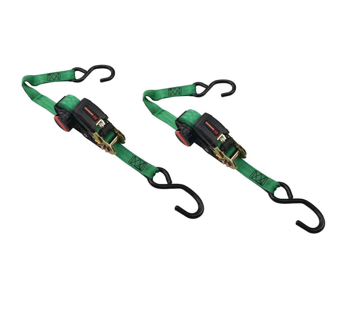 1,500-lb Rocker Ratchet Tie Down, 1-in x 15-ft, 2-pk U0B6 - product image 1