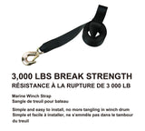 3,000-lb Marine Winch Strap, 2-in x 20-ft P2M7 - product image 2
