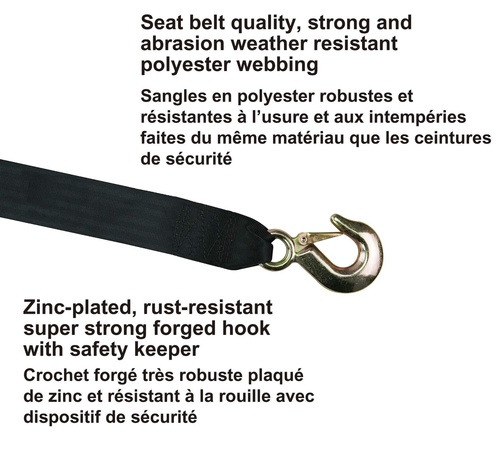 3,000-lb Marine Winch Strap, 2-in x 20-ft P2M7 - product image 3