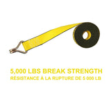 5,000-lb J-Hook Winch Strap, 2-in x 10-ft X1H1 - product image 3