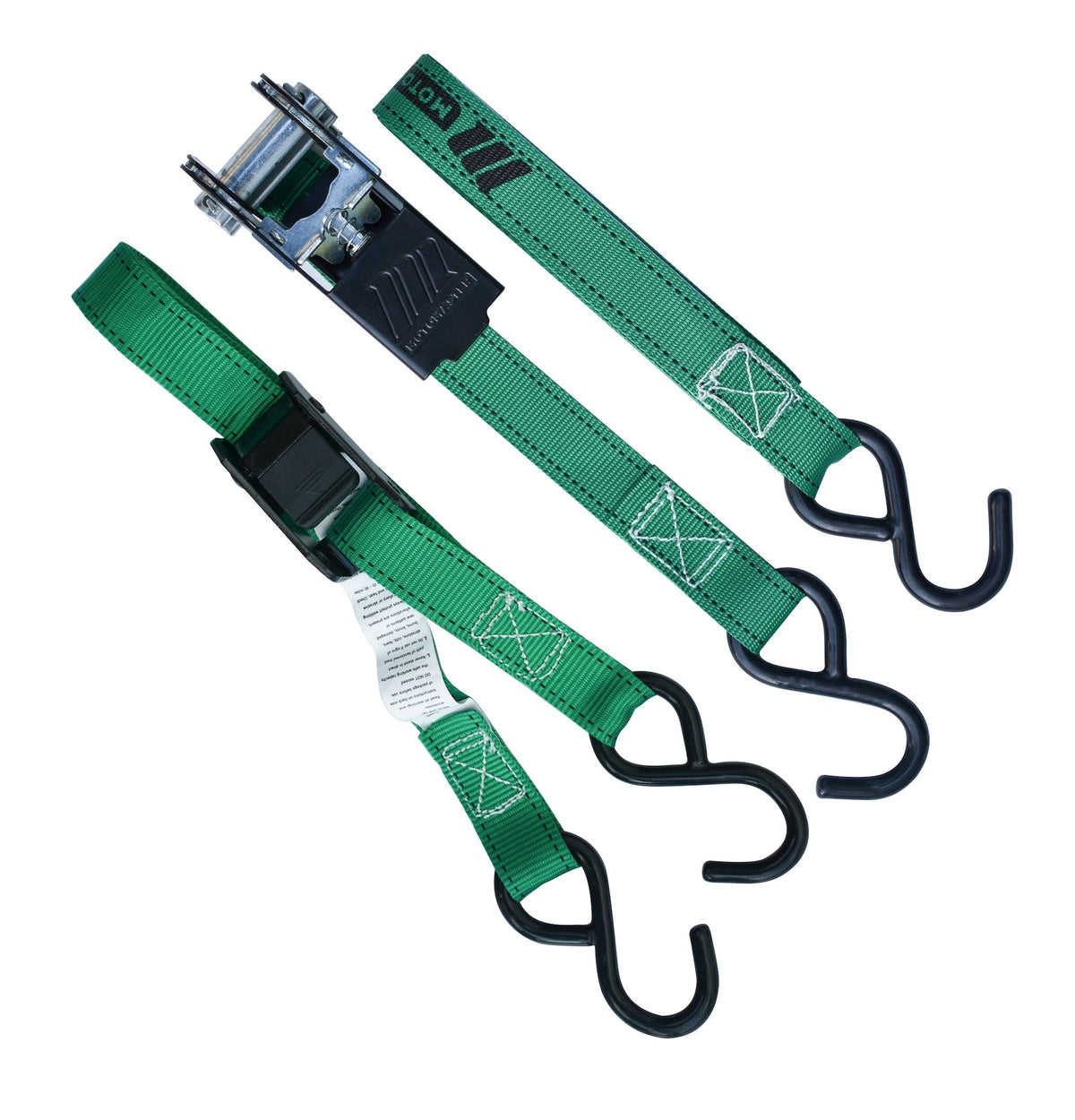 900-lb Ratchet/Cambuckle Tie-Down Straps, Non-Padded, 1-in x 10-ft, 4-pk O0G0 - product image 2