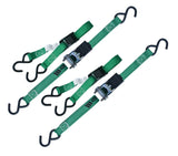 900-lb Ratchet/Cambuckle Tie-Down Straps, Non-Padded, 1-in x 10-ft, 4-pk O0G0 - product image 3