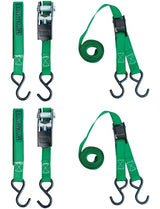 900-lb Ratchet/Cambuckle Tie-Down Straps, Non-Padded, 1-in x 10-ft, 4-pk O0G0 - product image 4