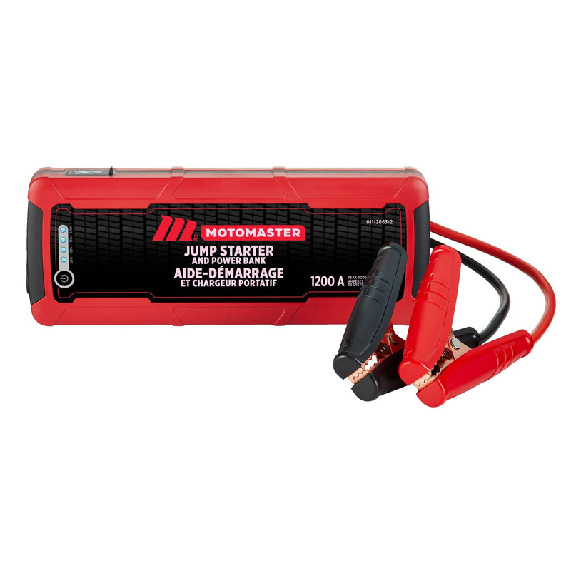Booster Pack/Jump Starter & USB Power Bank, Lithium-ion, 1200-Amp, 12V Z3Z2