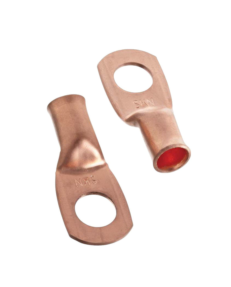 Copper Battery Cable Ends/Terminal Lugs/Ring Terminals, 4-Gauge, 3/8-in Stud L3V6