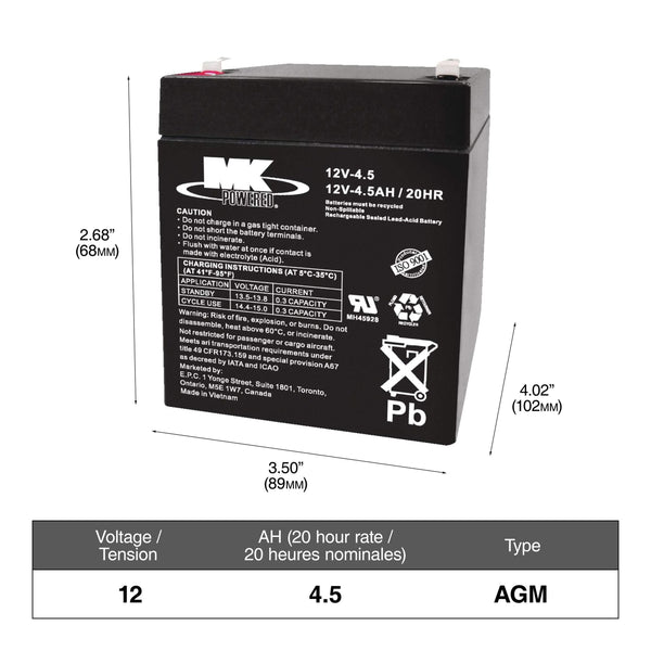 ELIMINATOR AGM Group Size 47 (H5/L2) Battery, 660 CCA D2A0