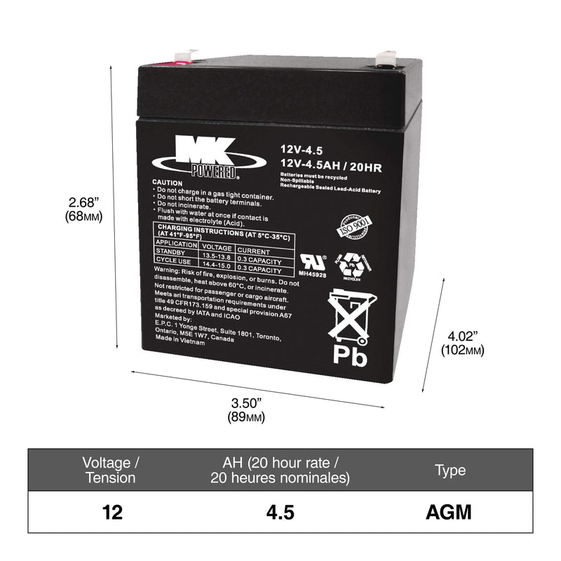 ELIMINATOR AGM Group Size 47 (H5/L2) Battery, 660 CCA D2A0