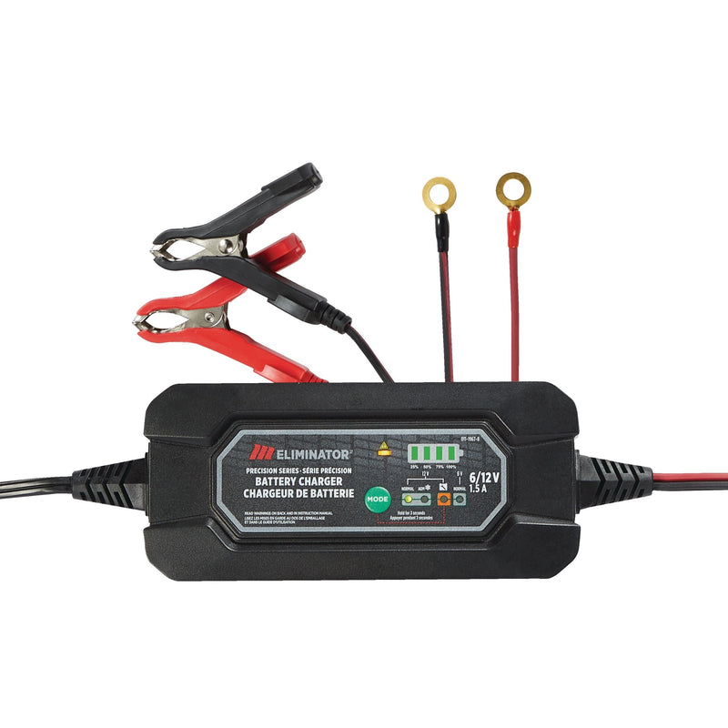 Eliminator Precision Series Smart Battery Charger/Maintainer, Fully Automatic, 1.5-Amp, 6V/12V F8Y1