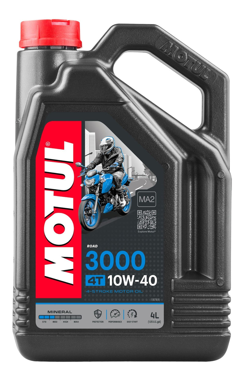 3000 4-Stroke 10W40 Mineral Motor Oil, 4-L Y9P1