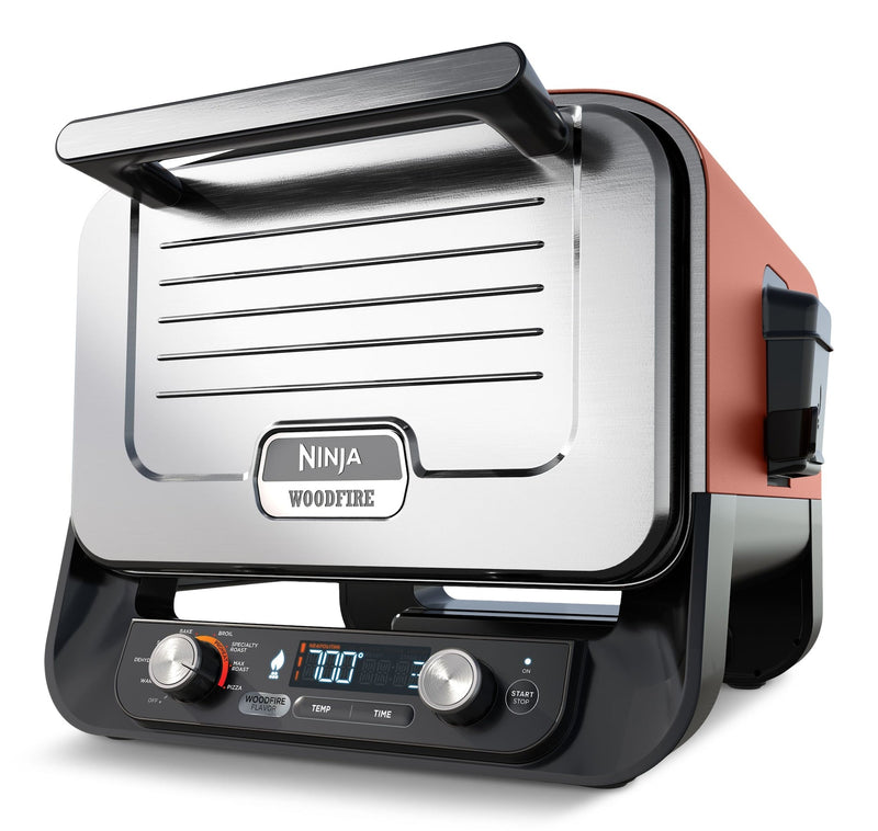 Woodfire 8-in-1 Electric Outdoor Oven for Pizza, Max Roast, Specialty Roast, Broil, Bake, Smoker, Dehydrate and Keep Warm, 105-700°F M7T2