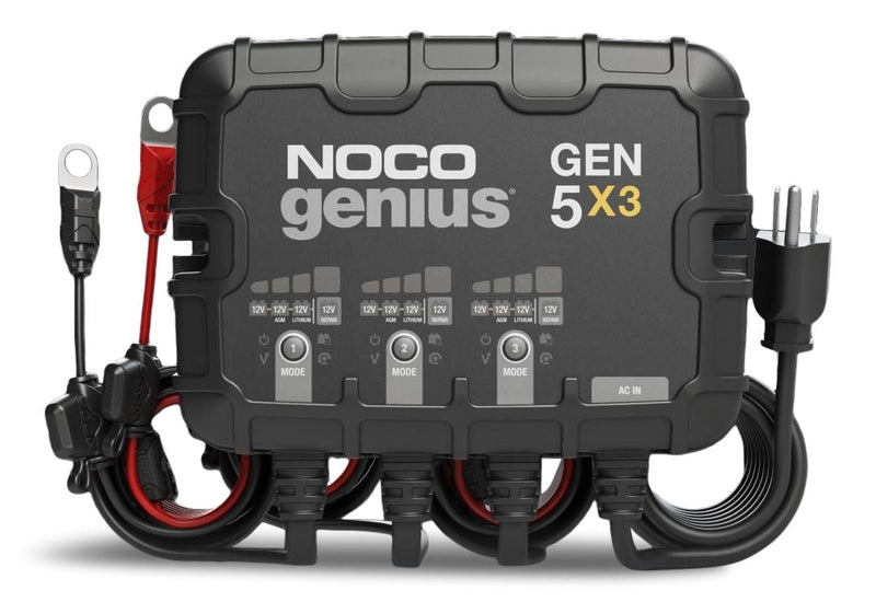 GEN5X3 Onboard Smart Battery Charger/Maintainer/Desulfator, 3-Bank, 15-Amp, 12V U3N2