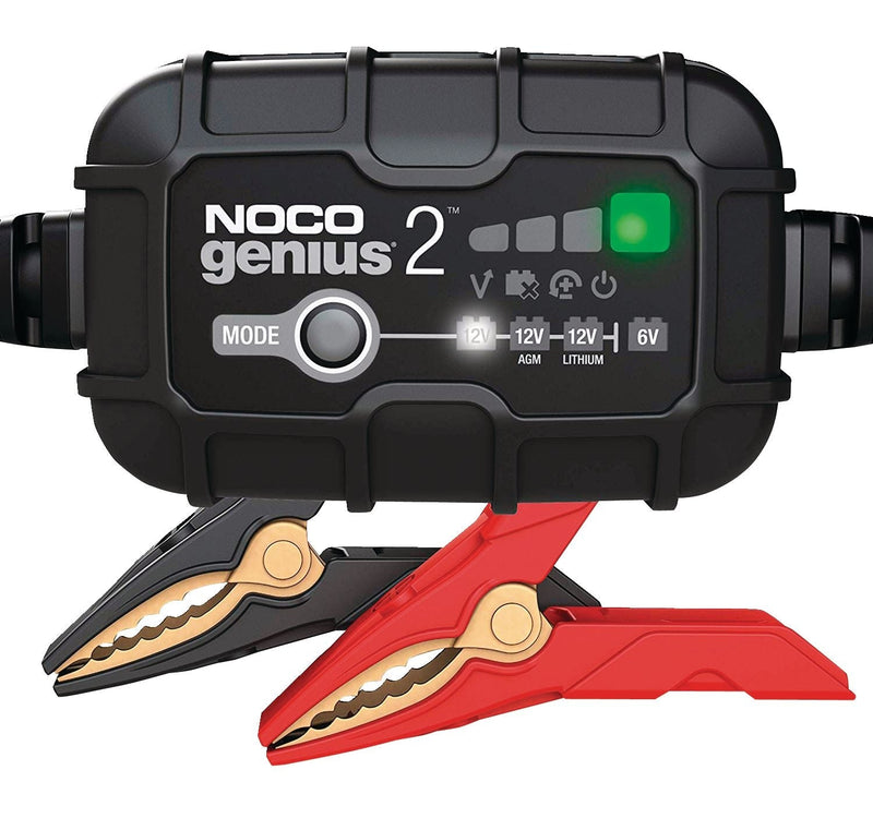GENIUS2 Smart Battery Charger/Maintainer/Desulfator, 2-Amp, 6V/12V R3M0