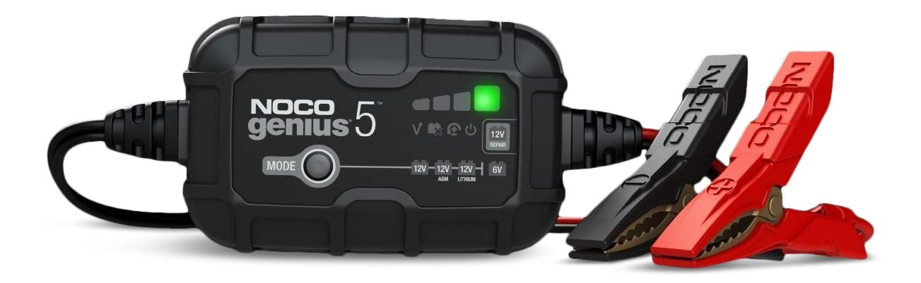 GENIUS5 Smart Battery Charger/Maintainer/Desulfator, 5-Amp, 6V/12V X1E8 - product image 1