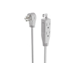3-ft 3-in 16/3 Indoor Extension Cord with Right Angle Plug, 3 Grounded Outlets, White M6I8 - product image 2