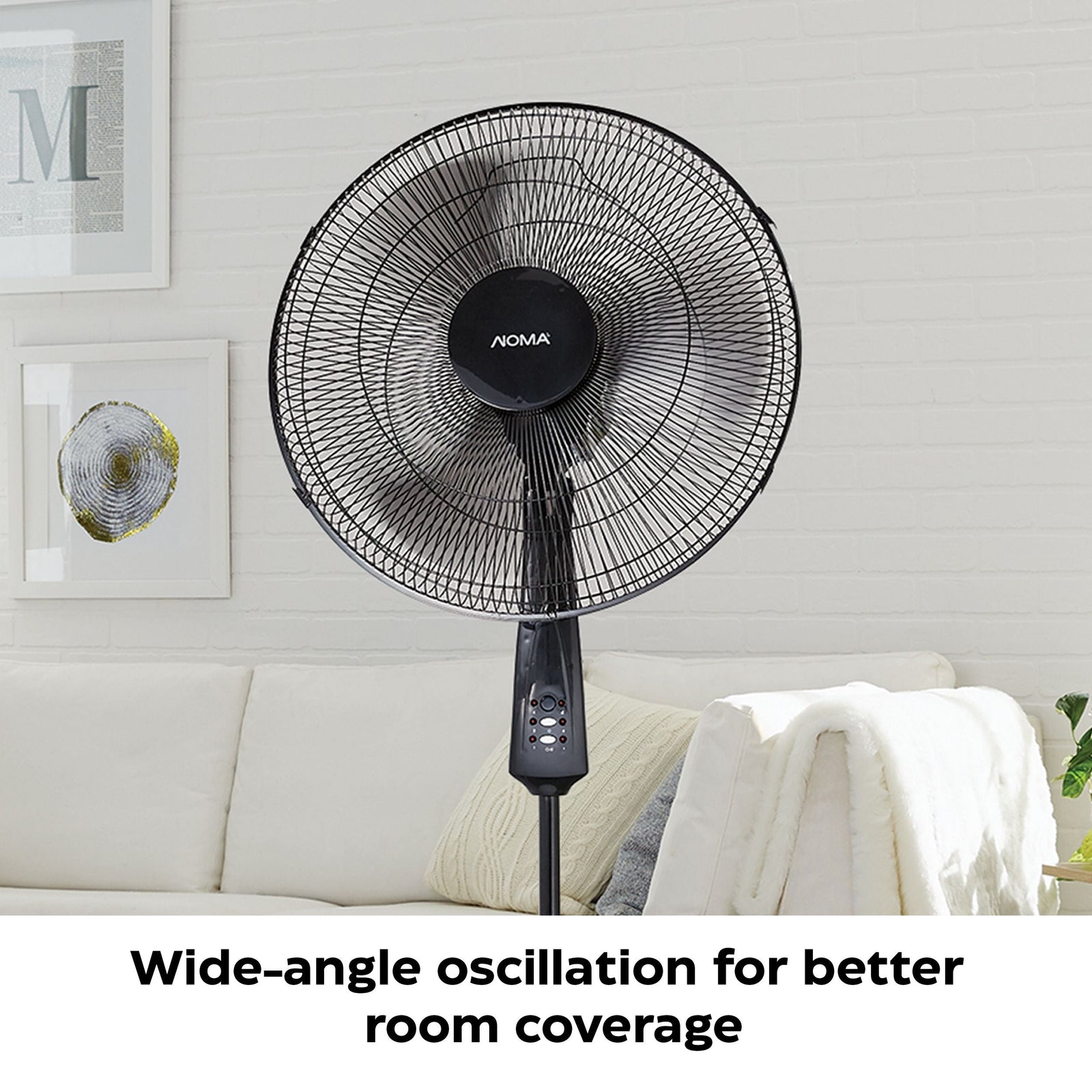 Oscillating Pedestal/Stand Fan with Remote Control, 3-Speed, Black, 18-in D6N9 - product image 6