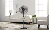 Oscillating Pedestal/Stand Fan with Remote Control, 3-Speed, Black, 18-in D6N9 - product image 7