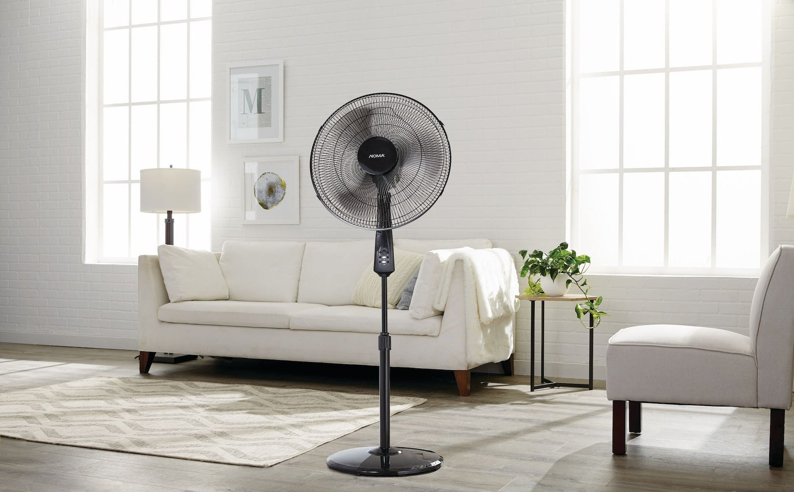 Oscillating Pedestal/Stand Fan with Remote Control, 3-Speed, Black, 18-in D6N9 - product image 7