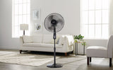 Oscillating Pedestal/Stand Fan with Remote Control, 3-Speed, Black, 18-in D6N9 - product image 8