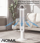 Oscillating Tower Fan, Remote Control, 3-Speed, White, 45-in T3G1 - product image 6