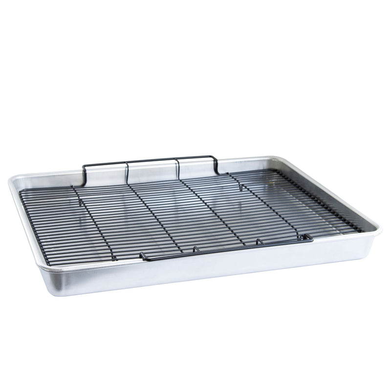Oven Crisp Aluminum Baking Sheet with Tray, 2-pc T4S6