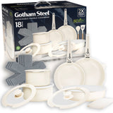 Gotham Steel Pots & Pan Set with Removable Handles, Cream, 18-pc L7X9 - product image 1