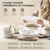 Gotham Steel Pots & Pan Set with Removable Handles, Cream, 18-pc L7X9 - product image 6