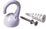 Elephant Ceiling Hook, 360 Swivels, Tool-Free, 100-lb Capacity, White P2E2 - product image 1