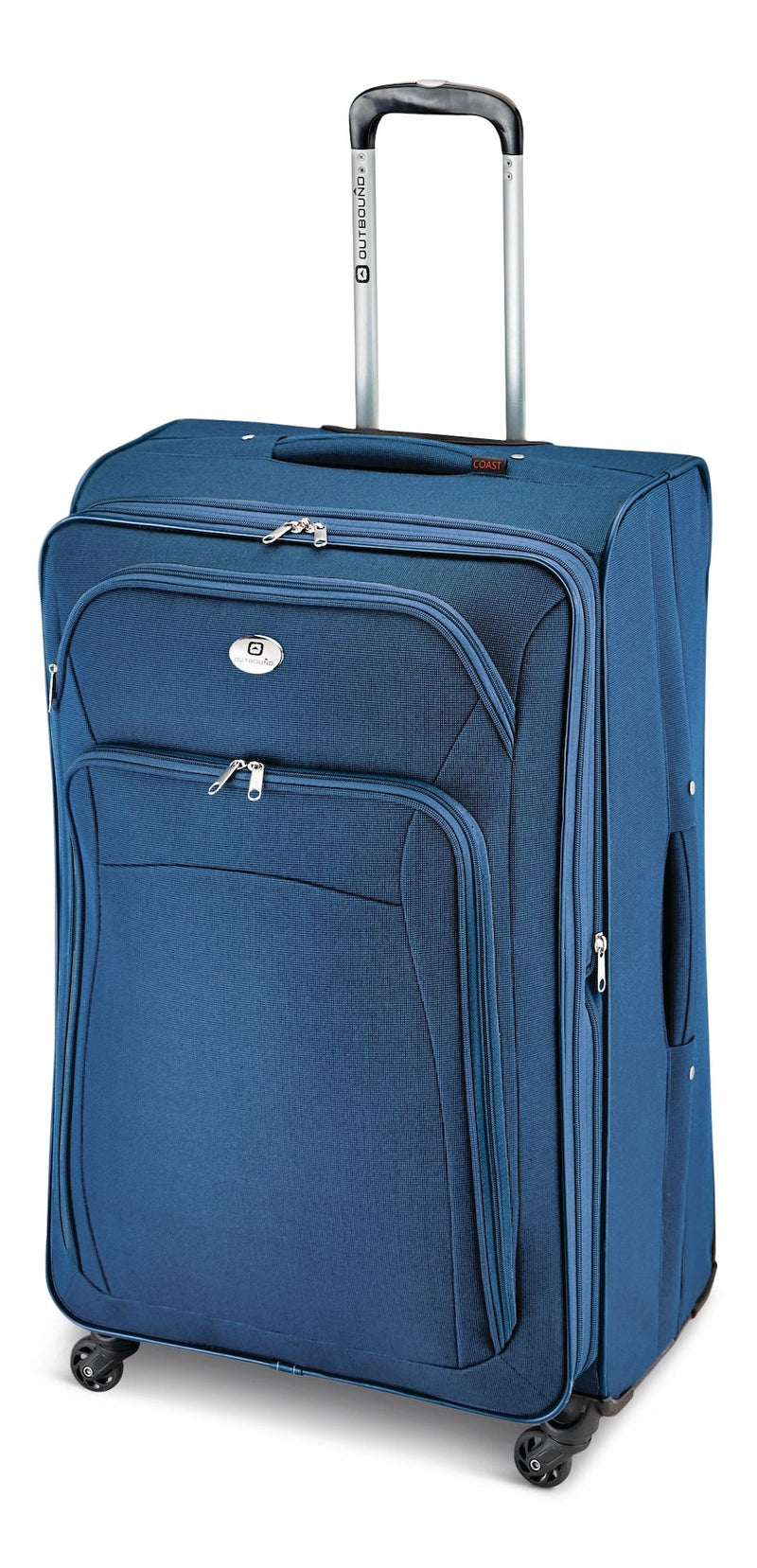 Coast Expandable Softside Spinner Wheel Travel 28-in Suitcase, Wet Pocket, Blue J8L2