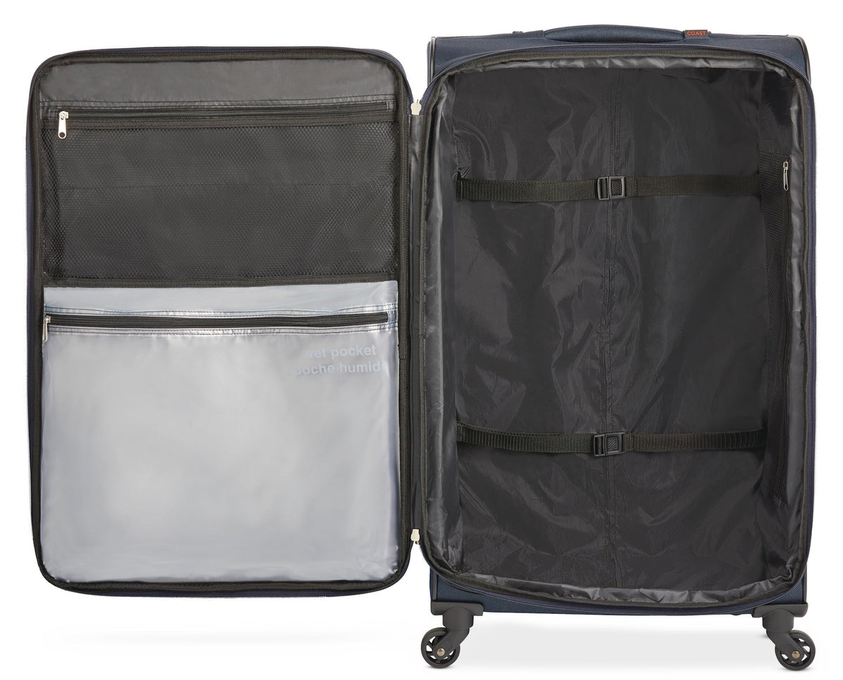 Coast Expandable Softside Spinner Wheel Travel 28-in Suitcase, Wet Pocket, Blue J8L2 - product image 8