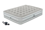 Queen Flocked Double-High Inflatable Air Mattress/Airbed with 110V Pump & Carry Bag X7F0 - product image 1