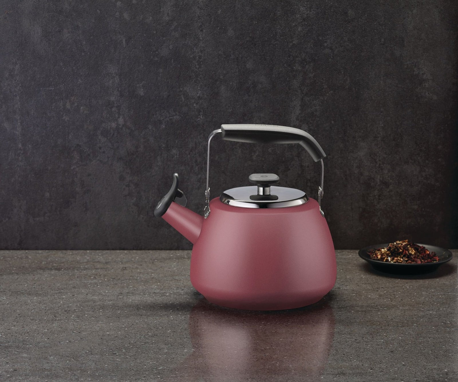 Stainless Steel Stovetop Kettle, 1.9-L, Red U1X1 - product image 3