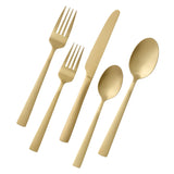 Summerside Champagne Matte Stainless Steel Flatware Set, Serves 4, 20-pc S7C0 - product image 1