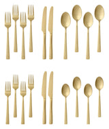 Summerside Champagne Matte Stainless Steel Flatware Set, Serves 4, 20-pc S7C0 - product image 3