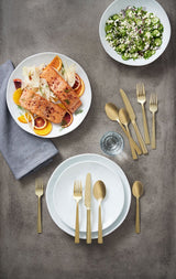 Summerside Champagne Matte Stainless Steel Flatware Set, Serves 4, 20-pc S7C0 - product image 5