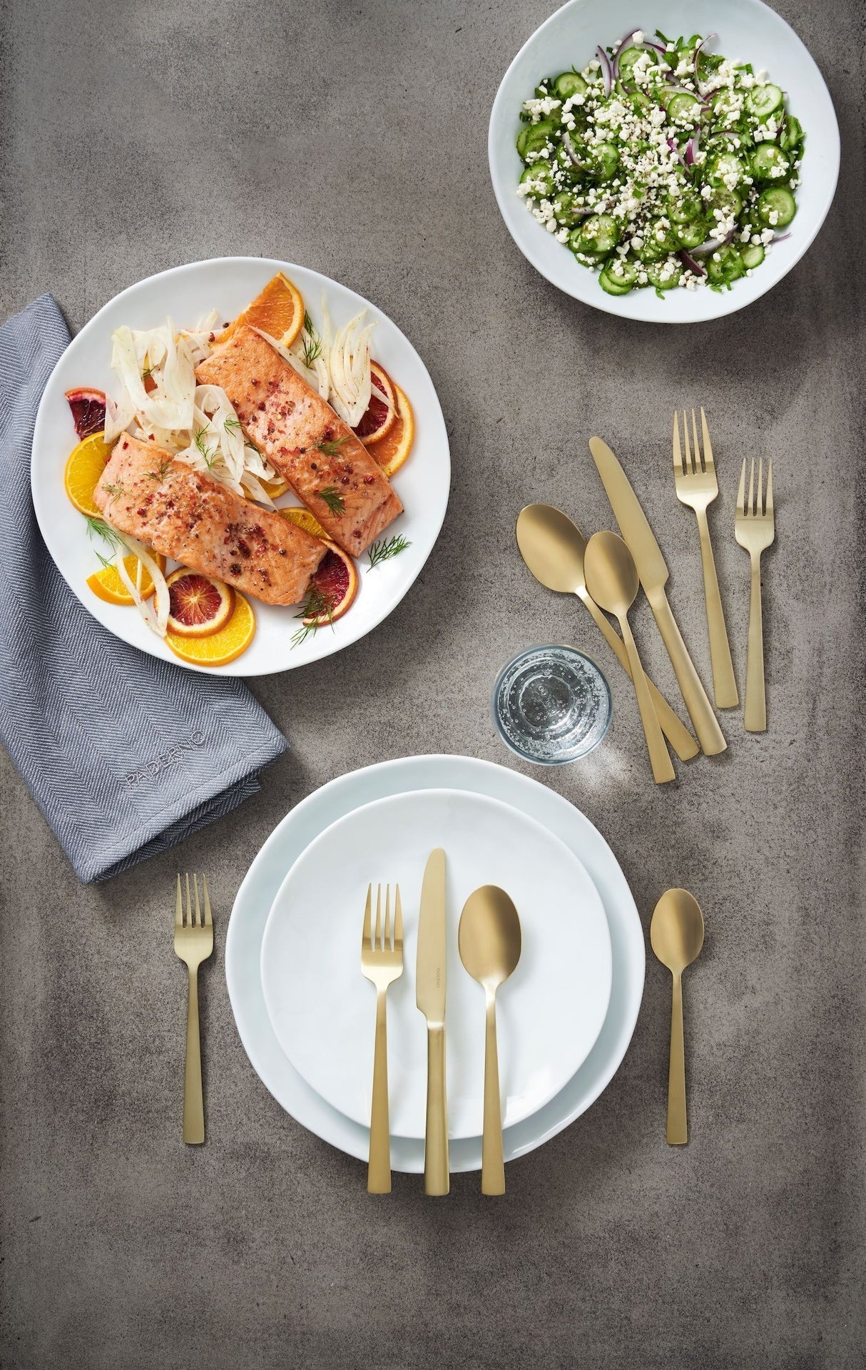 Summerside Champagne Matte Stainless Steel Flatware Set, Serves 4, 20-pc S7C0 - product image 5
