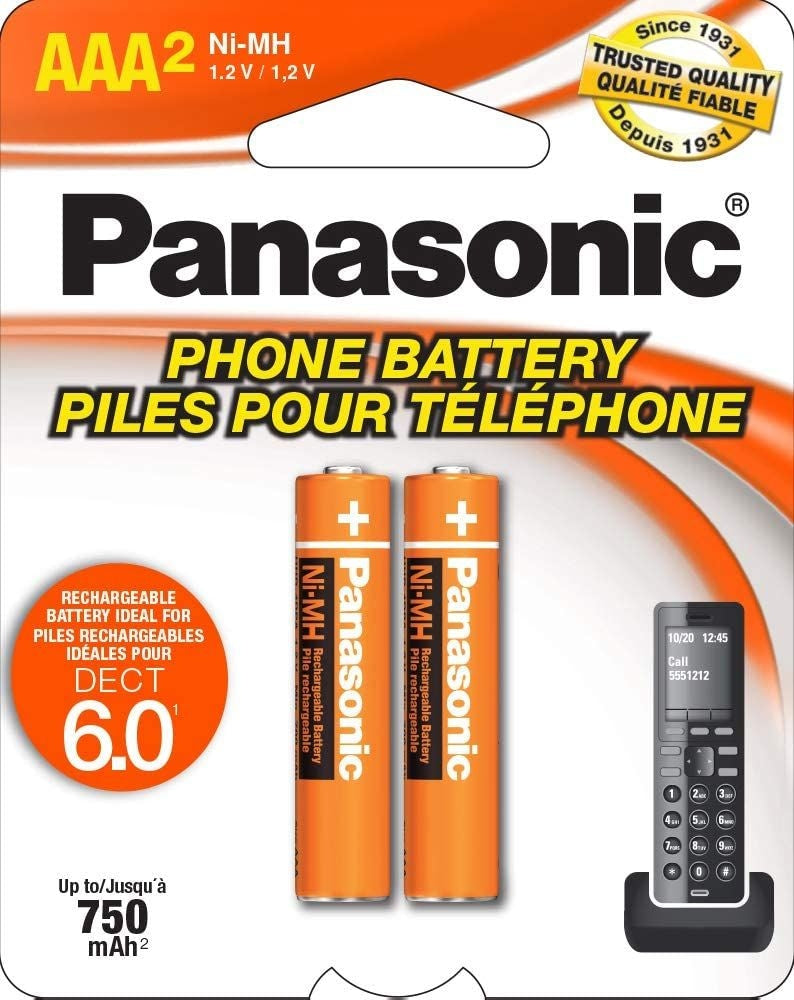 Rechargeable AAA Battery for Cordless Phones (HHR4DPA2BA) T6X2