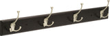 Stainless Steel 4-Tri Hook Rail, Black/Nickel, 27-in N5P2 - product image 1