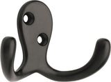 Stainless Steel Single Double Prong Robe Hooks, Assorted Colours, 4-pk B4O9 - product image 1