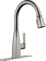 Xander Single Handle High Arc Pull-Down Kitchen Faucet, Stainless Steel B4Z2 - product image 1