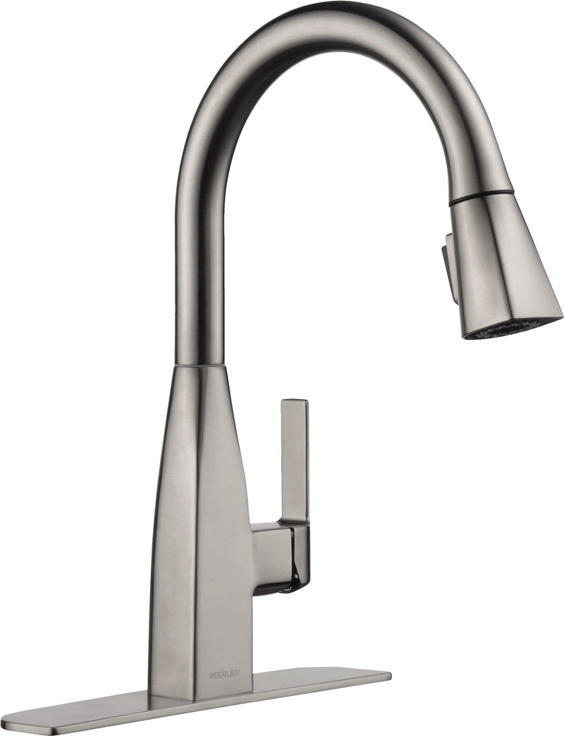 Xander Single Handle High Arc Pull-Down Kitchen Faucet, Stainless Steel B4Z2