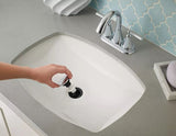 Matlock Single Handle High Arc Single Hole 4-in Centreset Bathroom Sink Faucet, Push & Seal Drain, Matte Black B0D5 - product image 5