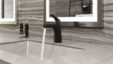 Matlock Single Handle High Arc Single Hole 4-in Centreset Bathroom Sink Faucet, Push & Seal Drain, Matte Black B0D5 - product image 8