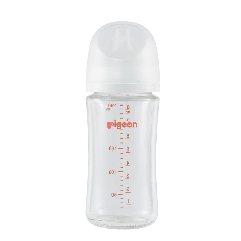 Glass Bottle with Silicone Nipple (M), 8-oz, 3 Months+ I5U7