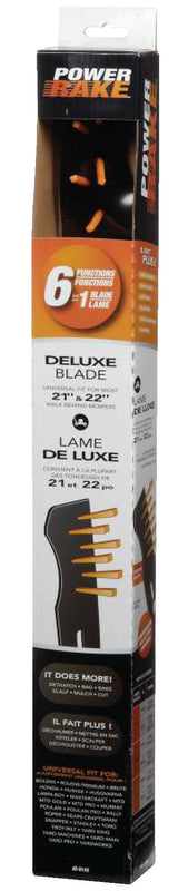 Power Rake Universal 6-in-1 Replacement Lawn Mower Blade, 21-in/22-in, Removable Tines B6F0 - product image 2