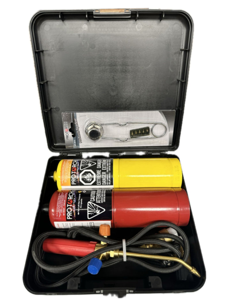 Torch Oxi-Mapp Brazing Torch Kit with Storage Case U7Y6